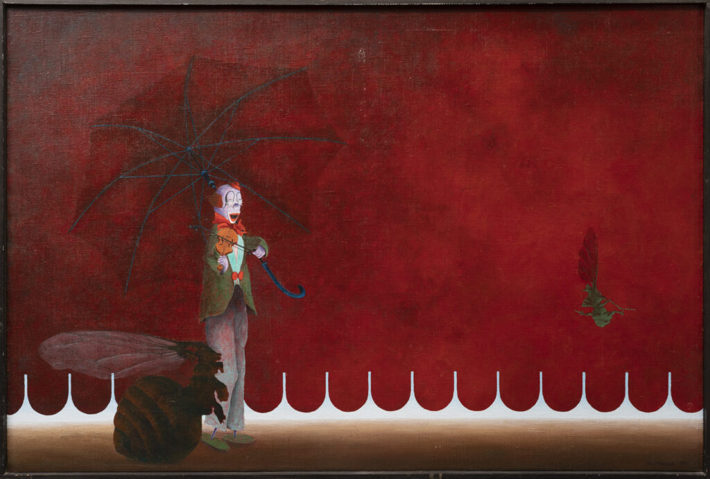 Jan Manker Fiolspelande clown